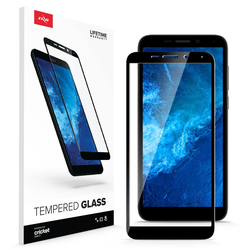 ZIZO TEMPERED GLASS Screen Protector for Cricket Icon 2