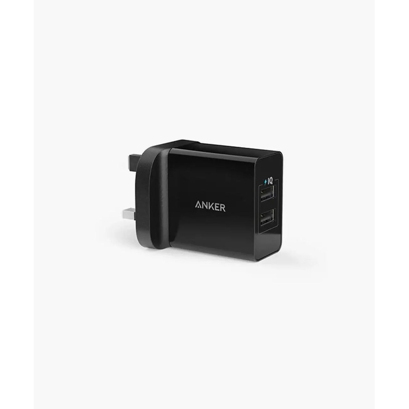 Anker 24W 2-Port USB Charger  Black