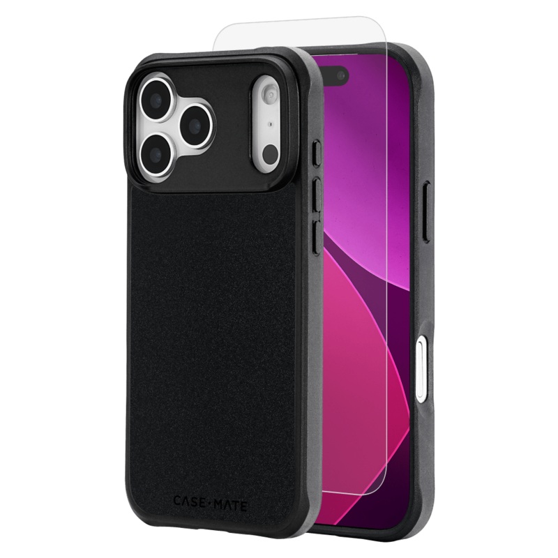 Case-Mate – Protection Pack Tough MagSafe Case and Glass Screen Protector for Apple iPhone 17 Pro Max – Black