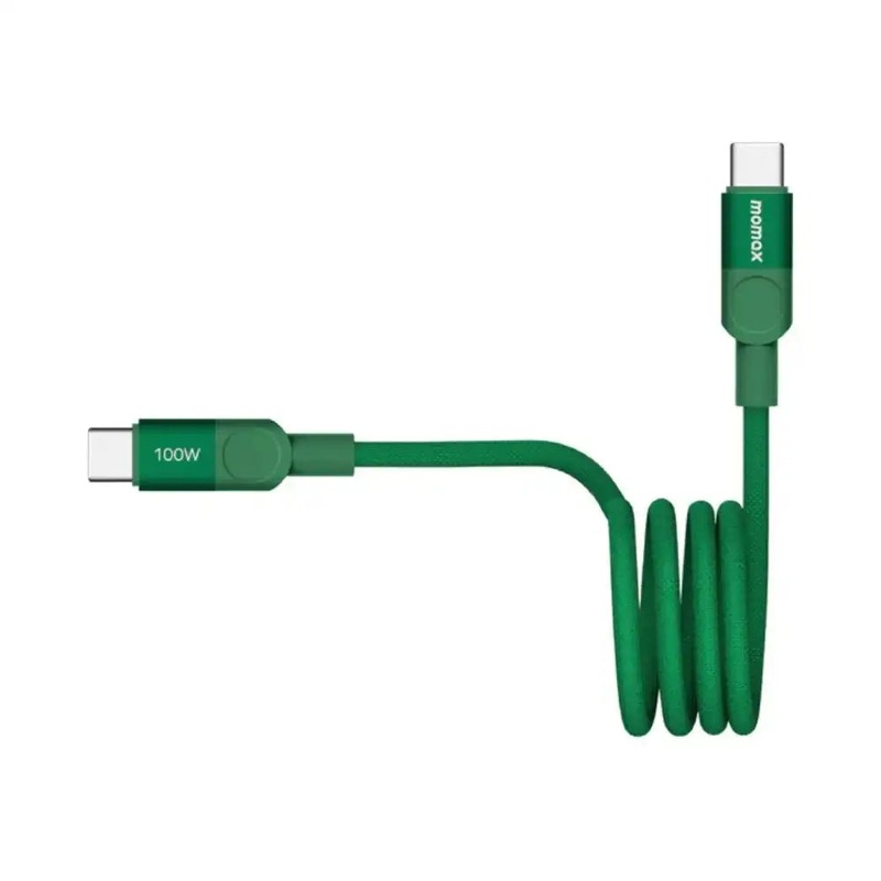 DC52G | Momax Mag.Link100WUSB-CtoUSB-CMagneticCable1m| Green