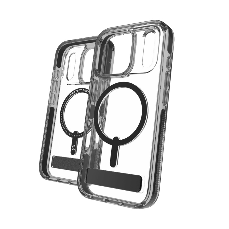 ZAGG Santa Cruz Snap Case with Kickstand for Apple iPhone 17 Pro Black