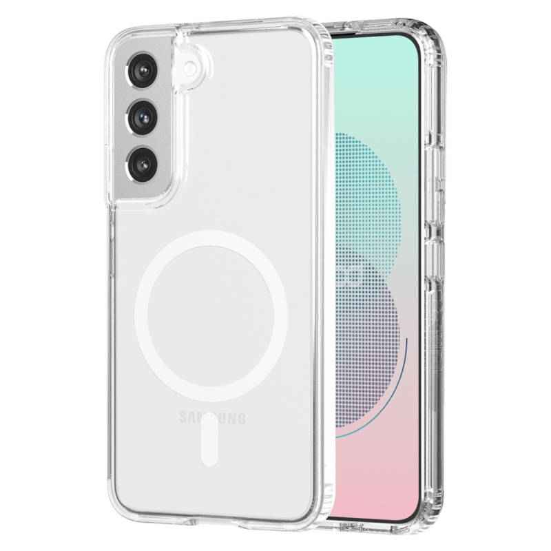 AMPD TPU / Acrylic Crystal Clear MagSafe Case for Samsung Galaxy S22 Clear