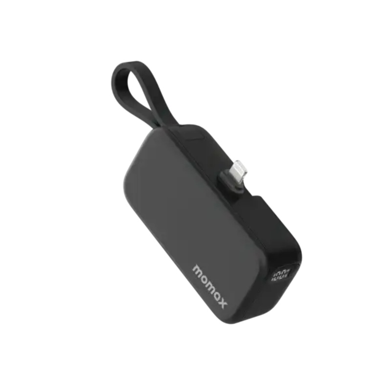 IP130MFID , 1-PowerMini5000mAhBulit-infoldablelightningBatterypack(Black)