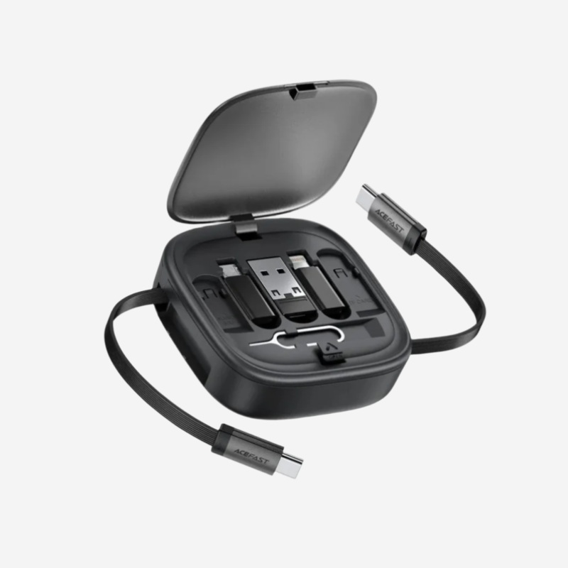 J3 Multi Travel Set with Retractable Charging Data Cable