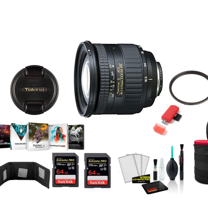 Tokina 12-28mm f/4.0 AT-X Pro APS-C Lens for Canon – Kit with Editing Software