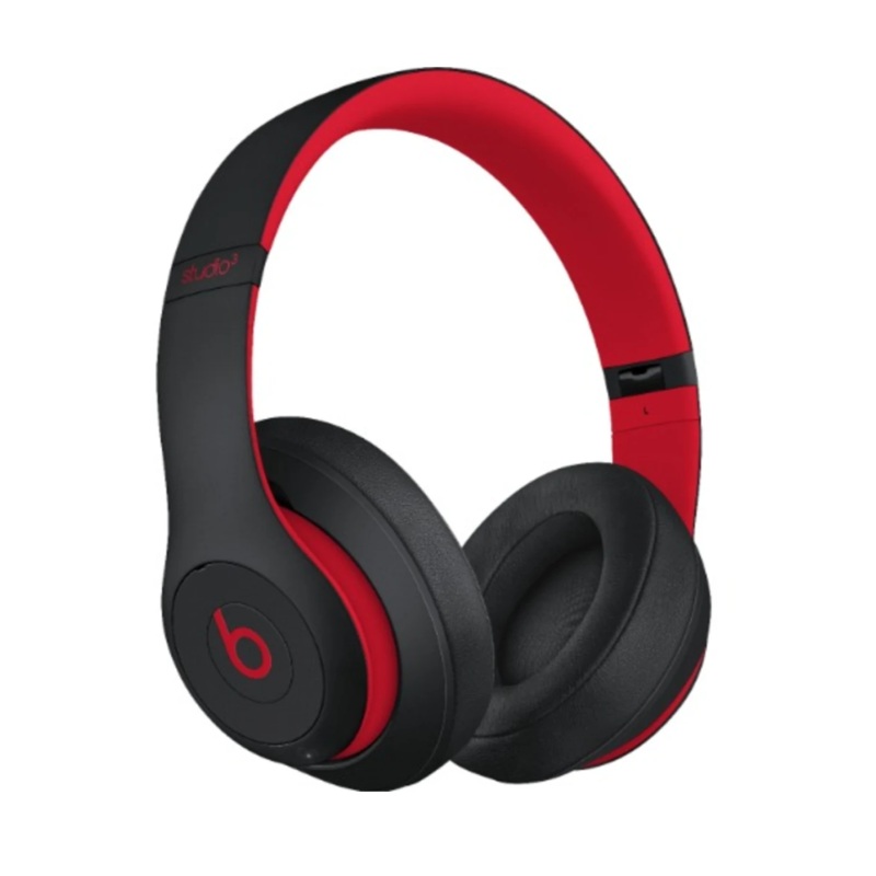 Beats Studio 3 Wireless Bluetooth Headphones (Over Ear) Defiant Black/Red Decade Collection
