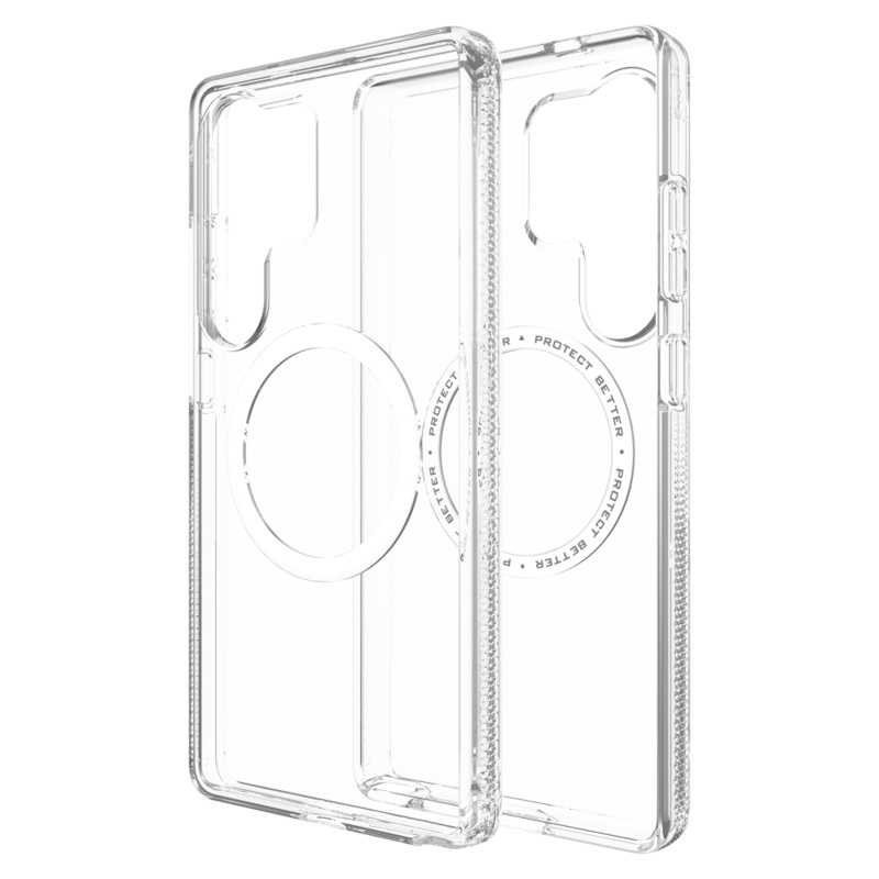 ZAGG Crystal Palace Snap MagSafe Case for Samsung Galaxy S 2025 Large Clear