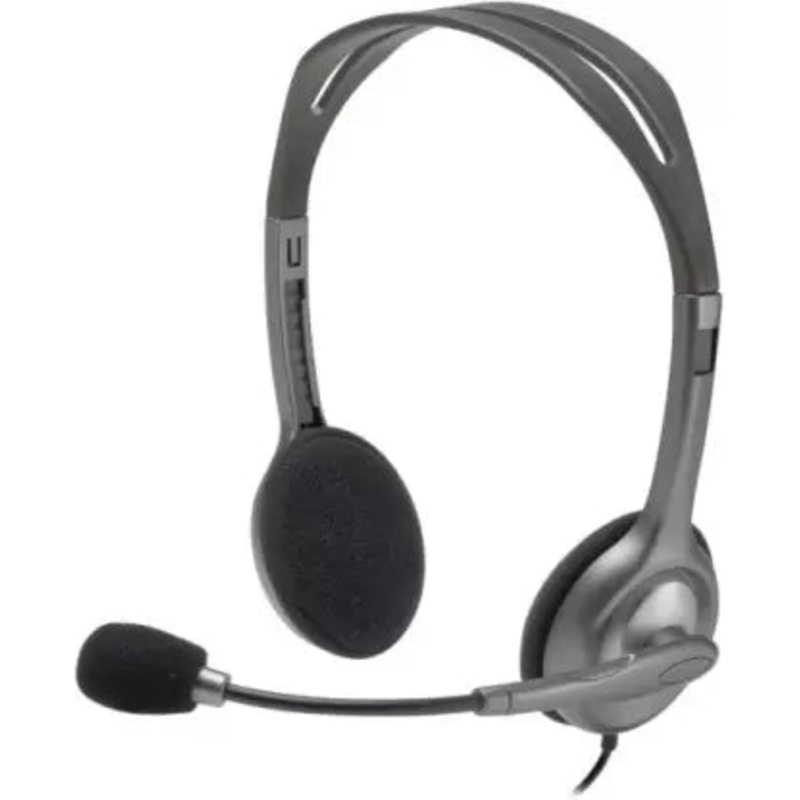 (Open Box) Logitech H110 (946-16) Wired Headset  (Black, On the Ear)