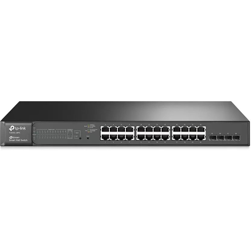 (Open Box) TP-link JetStream 24-Port T1600G-28PS(TL-SG2424P) (Black)