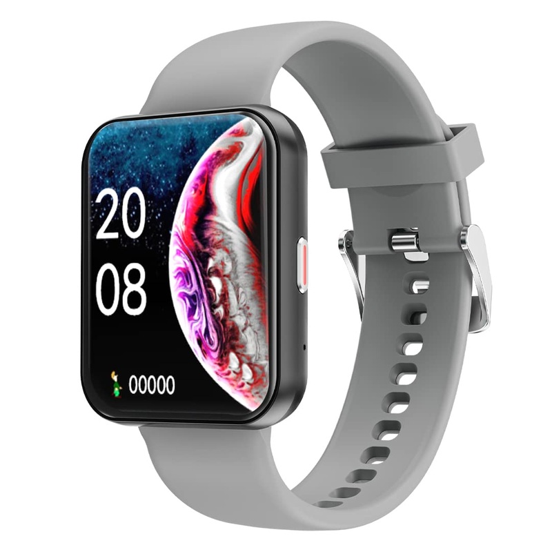 (Open Box) GIZMORE Gizfit Blaze Max 1.85 IPS Display with 240 x 280 px | 450 NITS Brightness BT Calling Edge to Edge Display, Voice Assistance, Bluetooth Smartwatch (Gray)