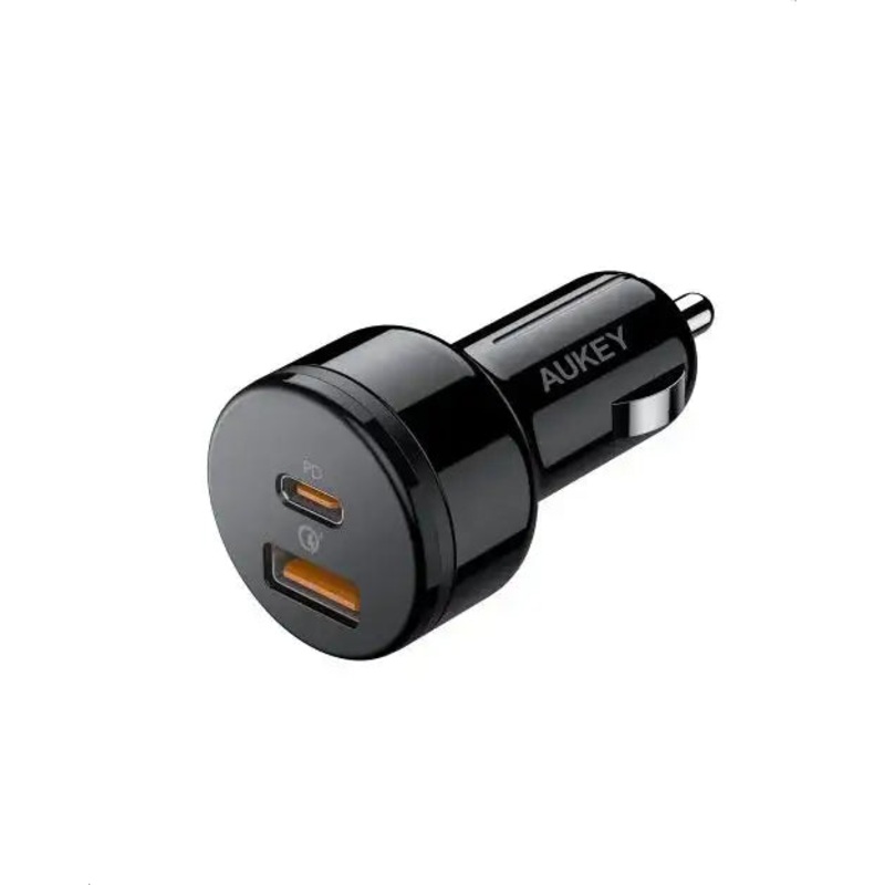 AUKEY, 2-port Car Charger with PD 3.0