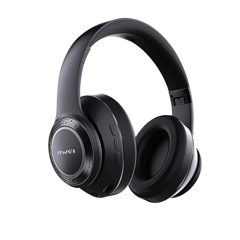 AWEI Bluetooth 5.3 Headphone HiFi Stereo Bass 4 RGB Light Gaming Headset – Black