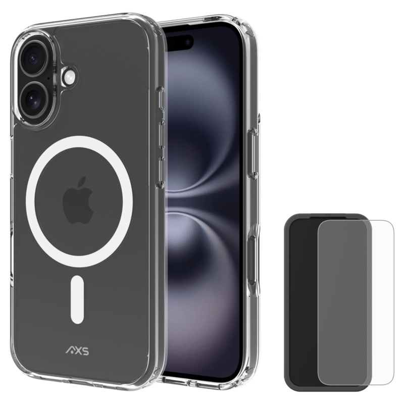 AXS – Ultra Clear MagSafe Case with ARMORGlass Pack for Apple iPhone 17 Series