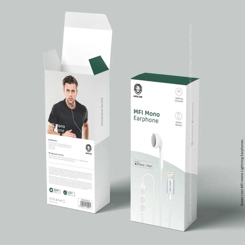 Green Lion MFI mono Lightning Earphone