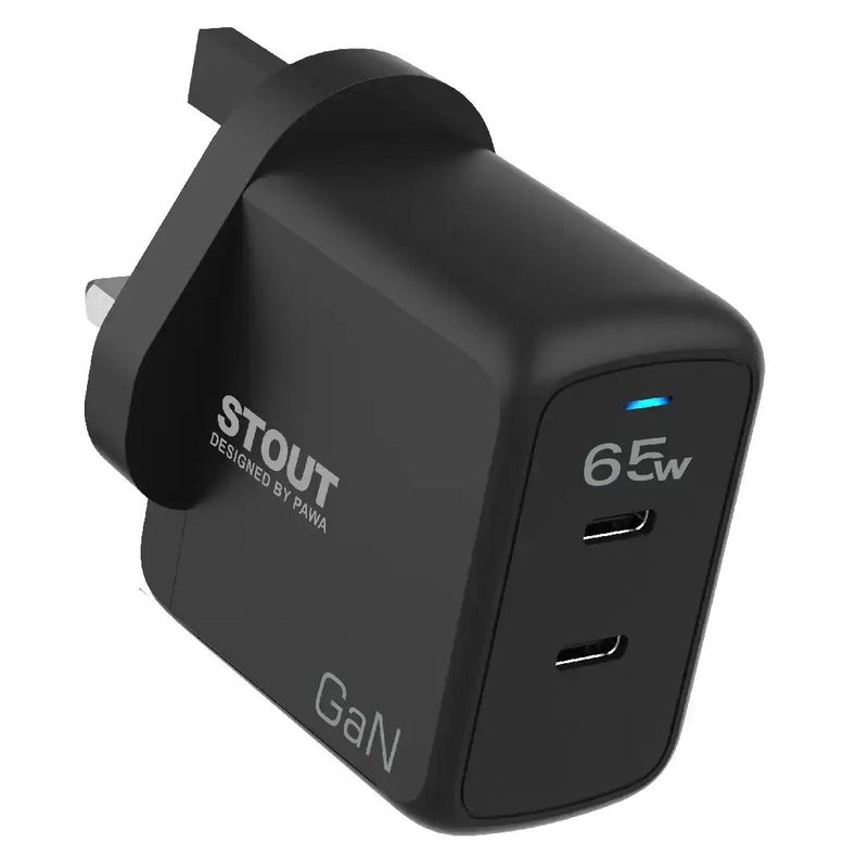 Pawa Stout Gan Travel Charger With Dual PD Port