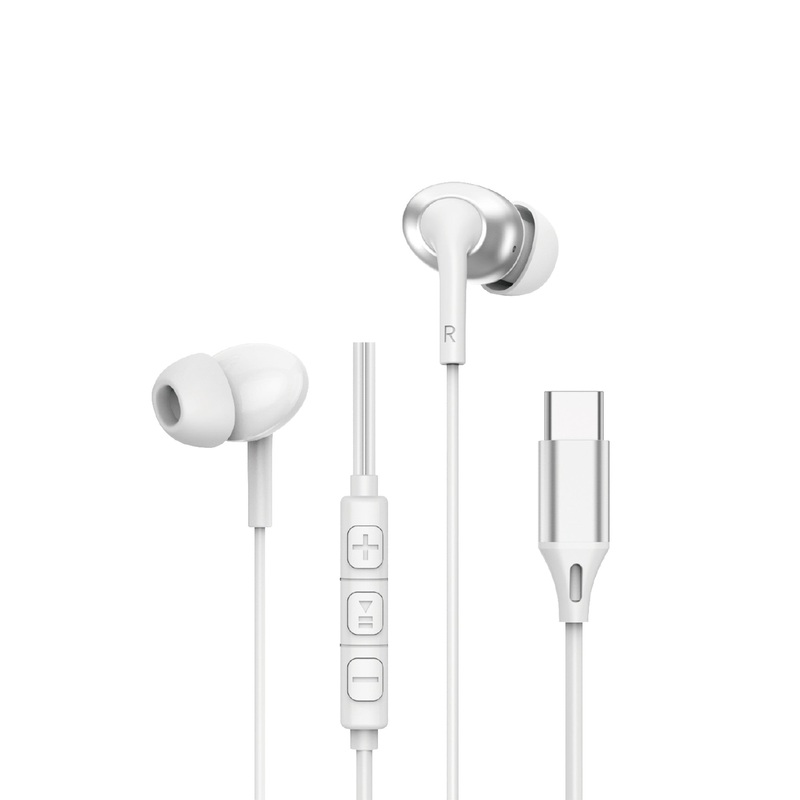 WiWU EB318 Type-C Wired Earbuds  Clear Stereo & HD Calls