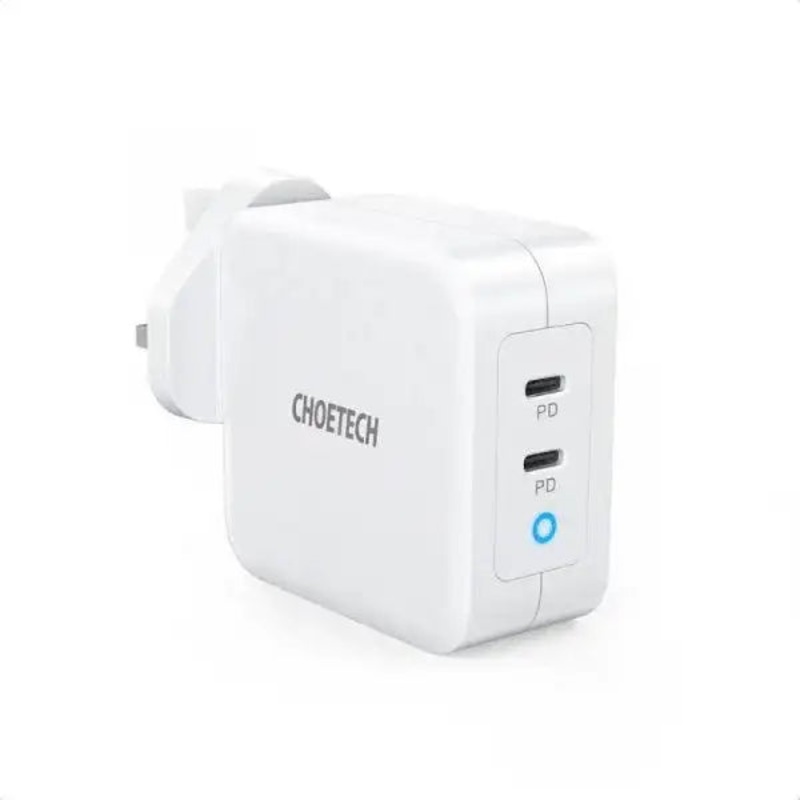 Choetech 100W Dual USB C Port Charger – White