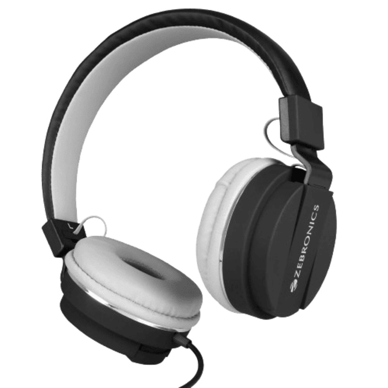 Zebronics Zeb Storm Wired On Ear Headphone | 3.5mm Jack | Black