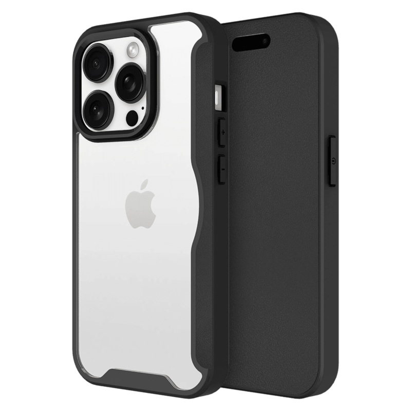 AMPD TPU / Acrylic Wallet Flip MagSafe Case for Apple iPhone 16 Pro Max