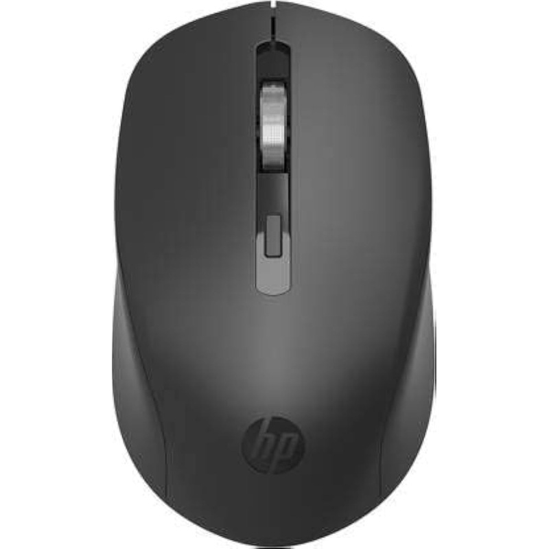 (Open Box) HP S1000 Plus Silent USB Wireless Computer Mute Mouse 1600DPI USB (7YA12PA), Black