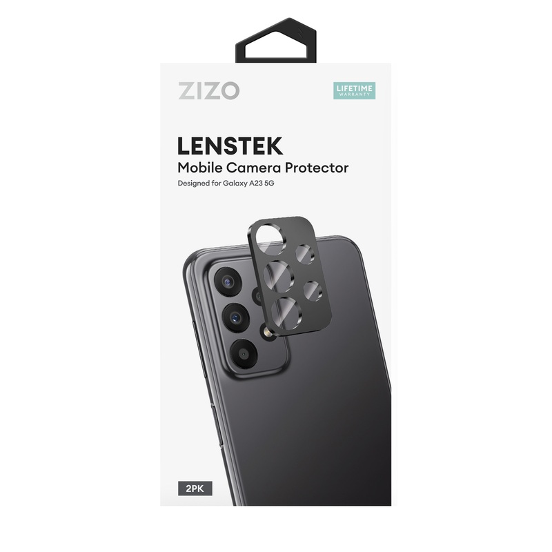 ZIZO LensTek Galaxy A23 5G Camera Lens Protector (2 Pack) – Black