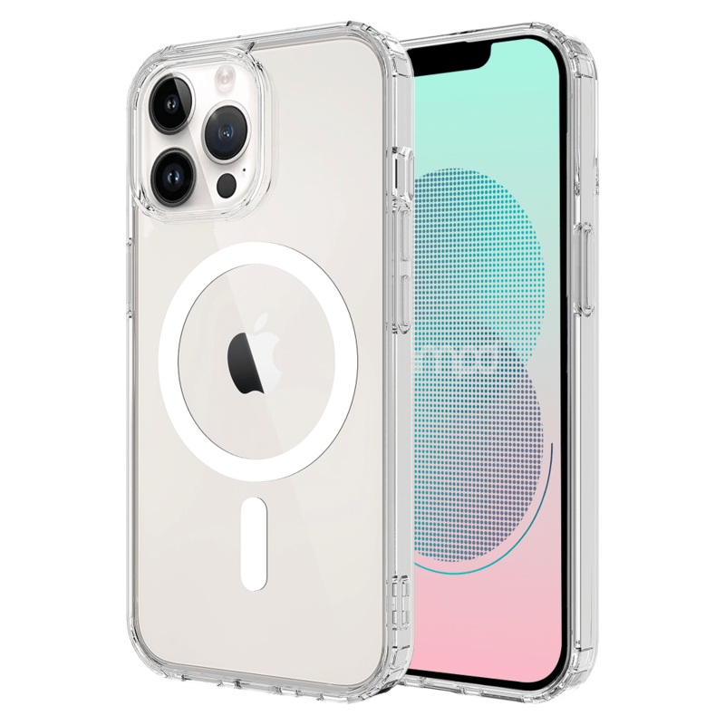 AMPD TPU / Acrylic Crystal Clear MagSafe Case for Apple iPhone 13 Pro Clear