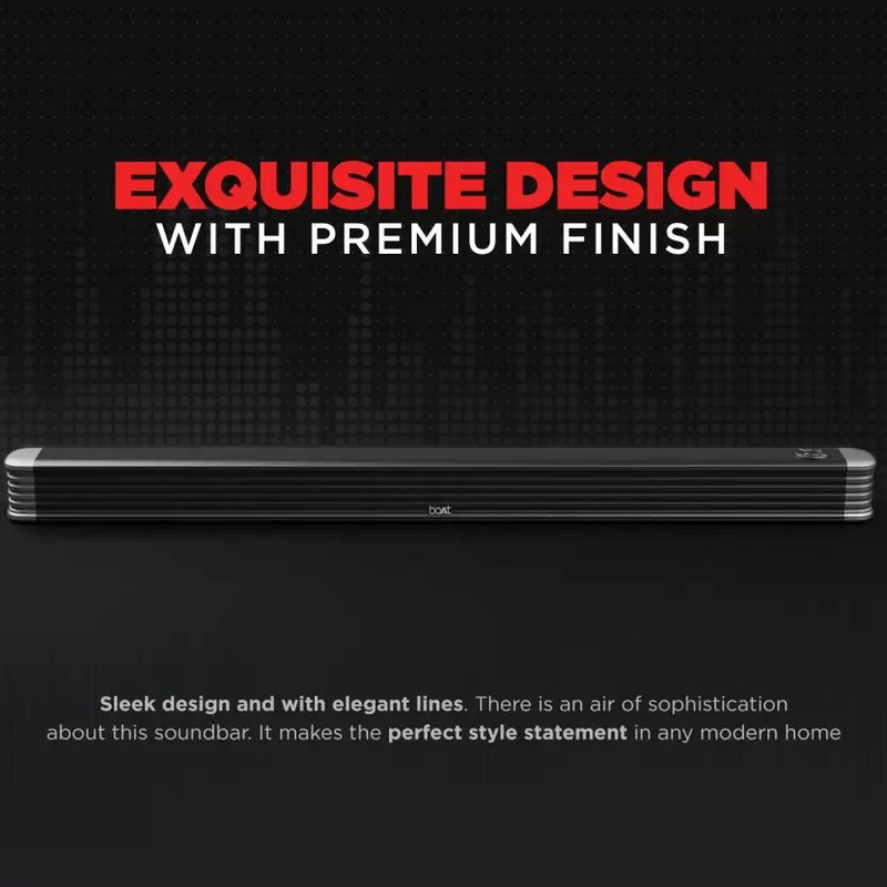 (Open Box) boAt Aavante Bar 1800 120 W Bluetooth Soundbar  (Premium Black, 2.1 Channel)