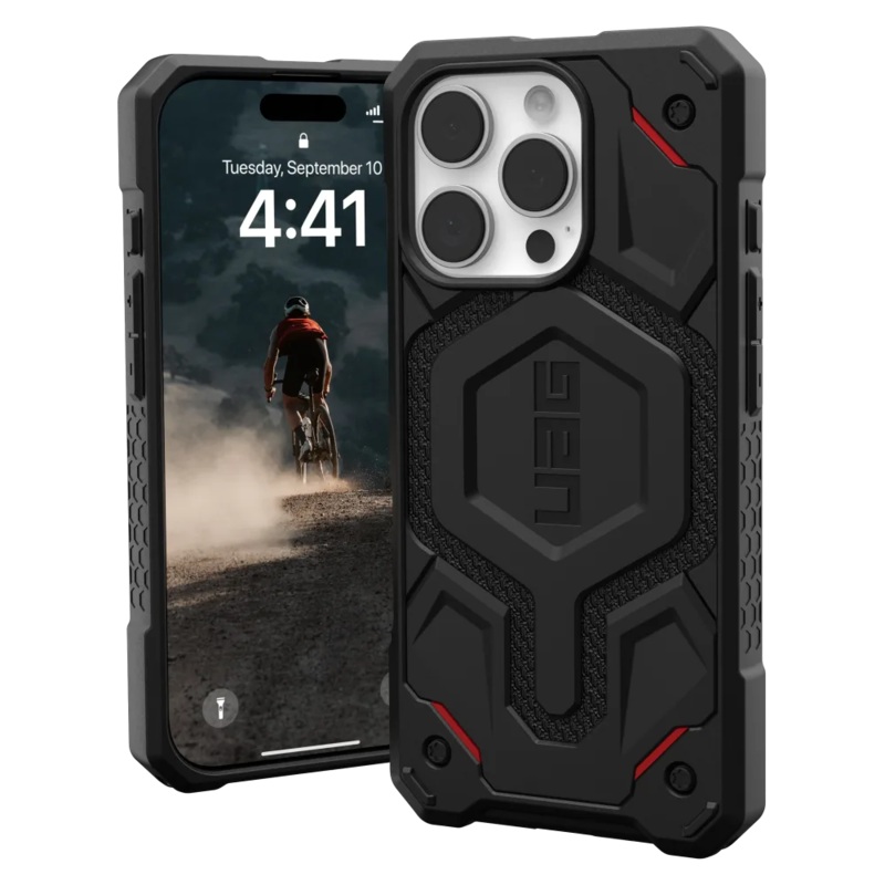 Urban Armor Gear (UAG) – Monarch Pro MagSafe Case for Apple iPhone 16 Pro – Kevlar Black
