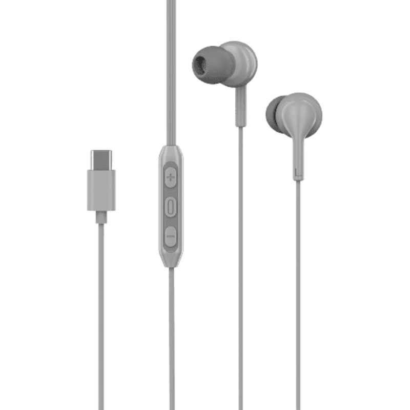 boAt Bassheads 100 C Wired in Ear Earphones | with Type C Jack in-Line Microphone | 10Mm Drivers | Grey