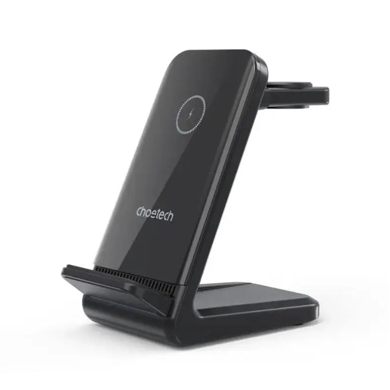 Choetech 3in1 wireless charging with removable iwatch charger holder (Compatible with both Apple and Samsung) black