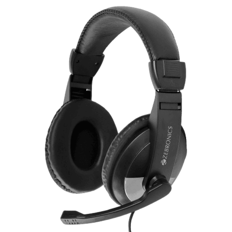 Zebronics Zeb 200HM Wired On Ear Headphone | 3.5mm | Black