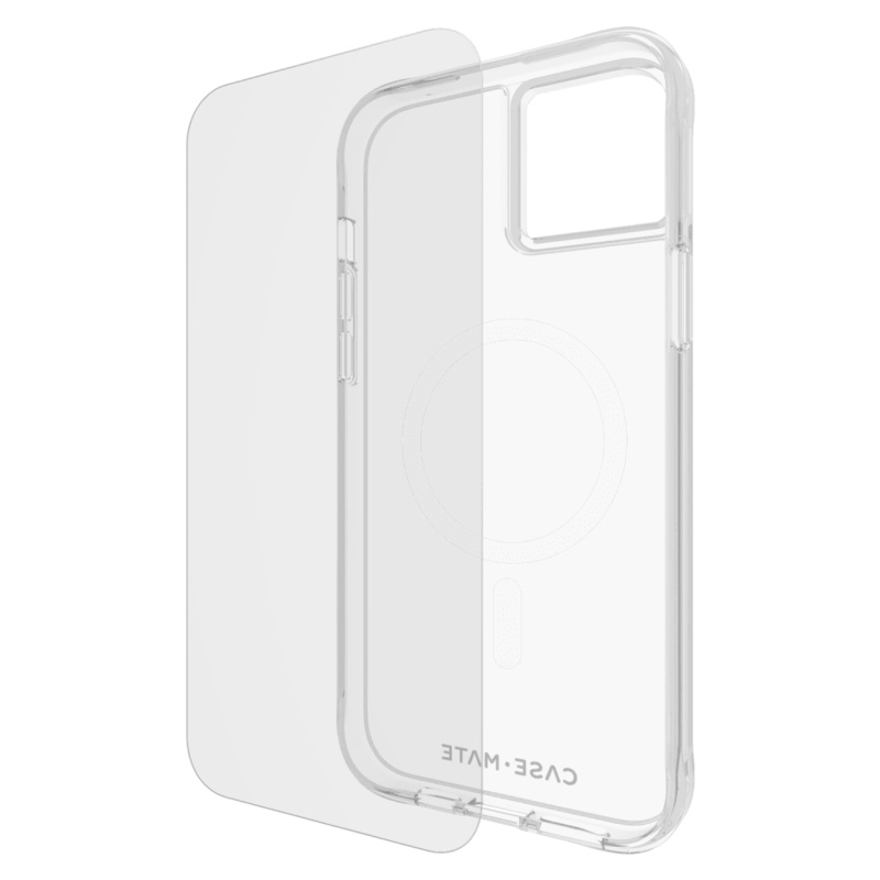 Case-Mate Protection Pack Tough Case and Glass Screen Protector for Apple iPhone 15 Plus