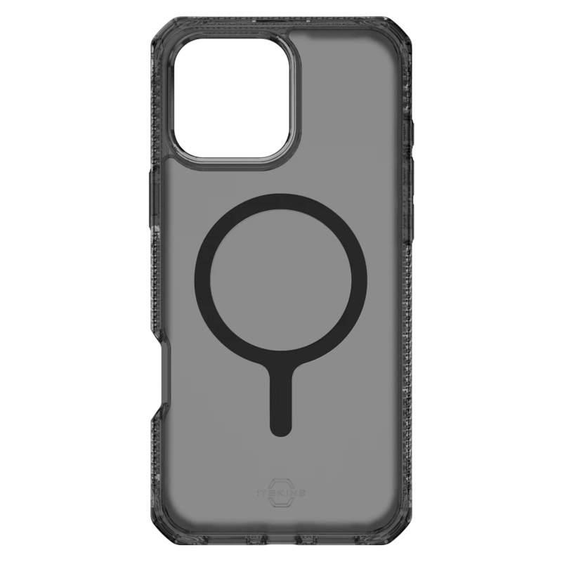 ITSKINS – Hybrid_R Vapor MagSafe Case for Apple iPhone 16 Pro – Smoke