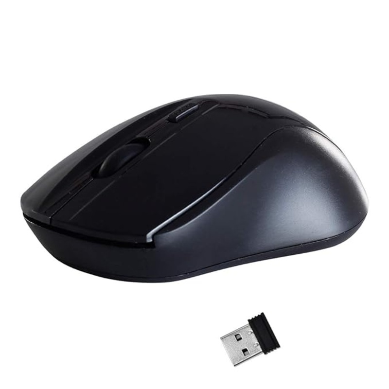 (Open Box) Quantum QHM262W Cordless Wireless Mouse (Black)