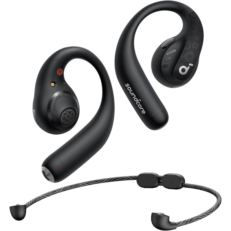 Anker Soundcore AeroFit Pro Open-Ear Headphones with LDAC – Black