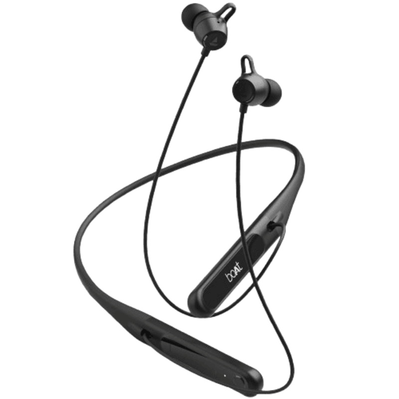 boAt Rockerz 255 Touch Wireless Earphone | 30H Playback | ENx Technology | IPX5 | Pitch Black