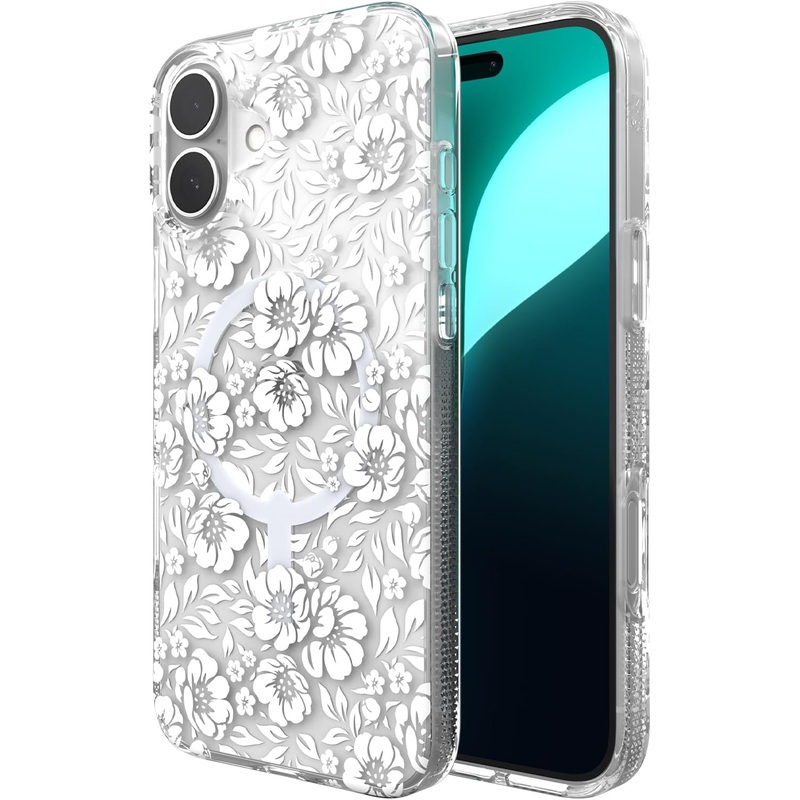 ZAGG Milan Snap Case for iPhone 16 Plus – Floral Design