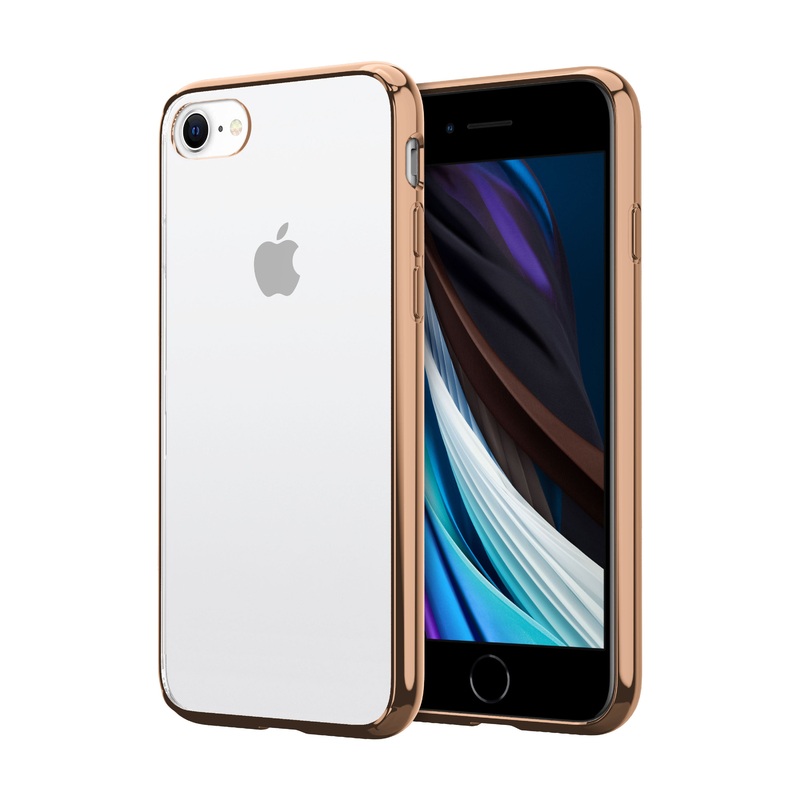 ZIZO REFINE Series Case for iPhone SE (3rd and 2nd gen)/8/7 – Gold & Clear