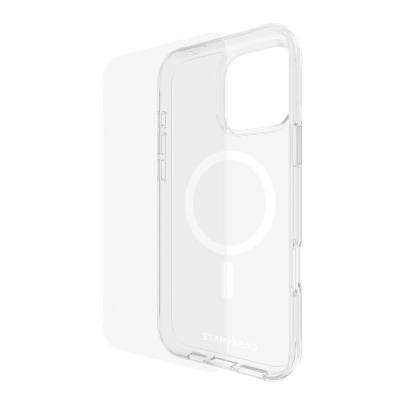 Case-Mate Protection Pack Tough Case and Glass Screen Protector for Apple iPhone 16 Pro Max