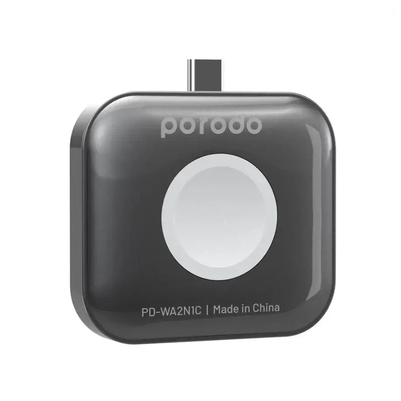 Porodo-PD-WA2N1C-GYPorodo Dual-Dock Wireless Charger For Watch & Earbuds Gray