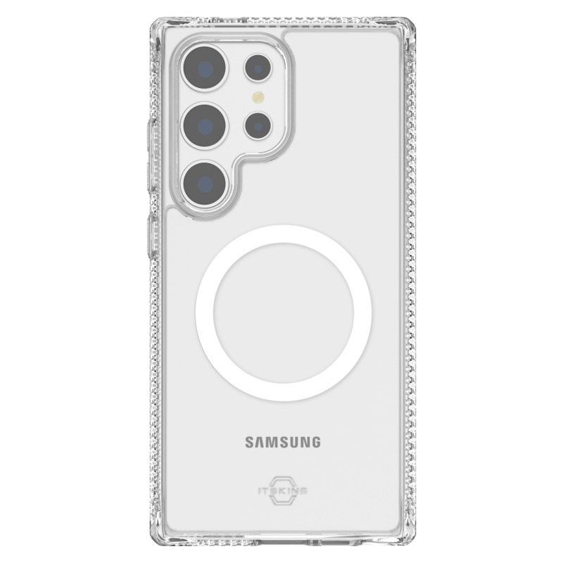 ITSkins Hybrid_R Clear MagSafe Case for Samsung Galaxy S24 Ultra Clear