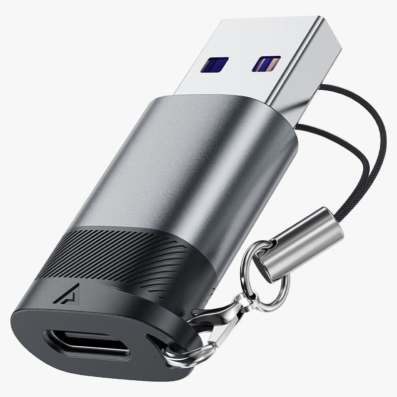 J8 USB-C to USB-A Adapter|Metal Gray