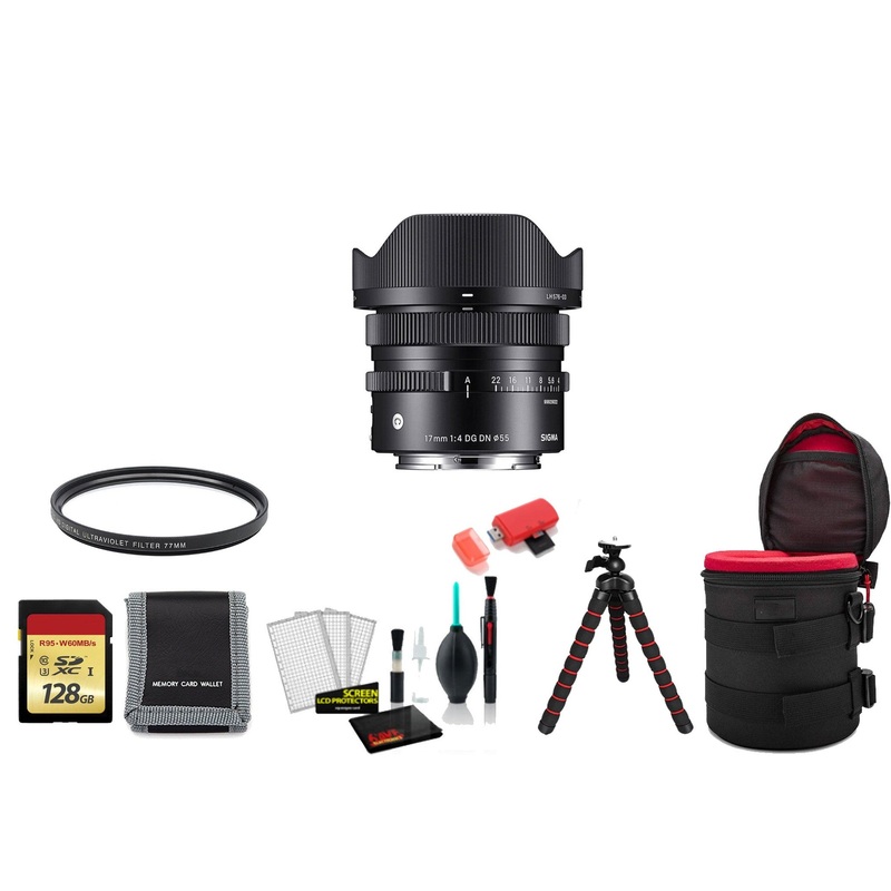 Sigma 17mm f/4 DG DN Contemporary Lens for Sony E Mount with Lens Case –