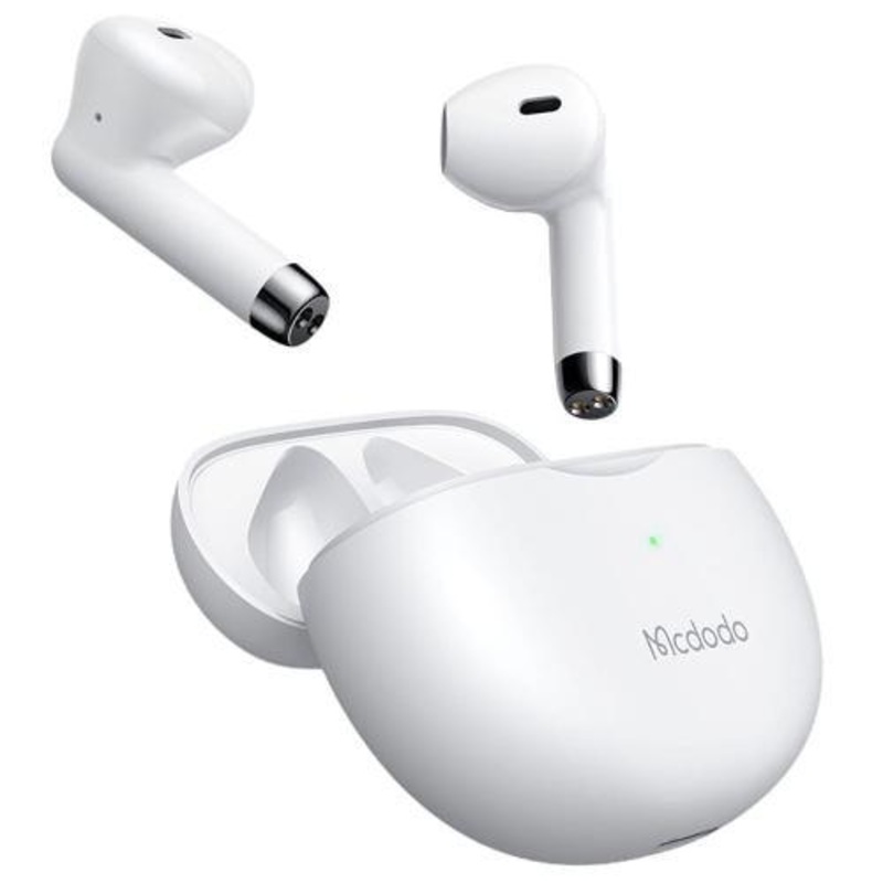 Mcdodo TWS Bluetooth 5.0 Earphones High Quality Sound & Comfort – White & Black