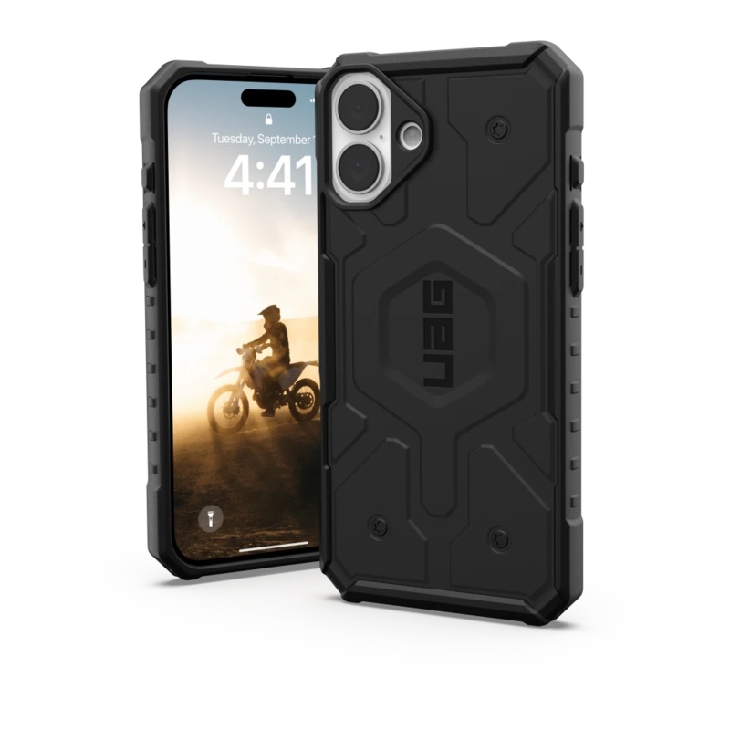 Urban Armor Gear (UAG) – Pathfinder Clear MagSafe Case for Apple iPhone 16 Plus – Black