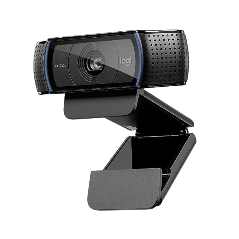 (Open Box) Logitech C920 HD Pro Webcam – 1080p, Optical, Full HD Streaming Camera for Widescreen Video Calling and Recording, Dual Microphones, Autofocus, Compatible with PC – Desktop Computer or Laptop – Black