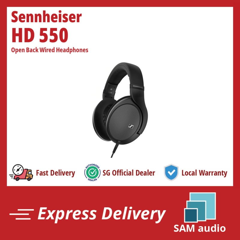 [SG] Sennheiser HD 550 (HD550) – Open Back Wired Headphones