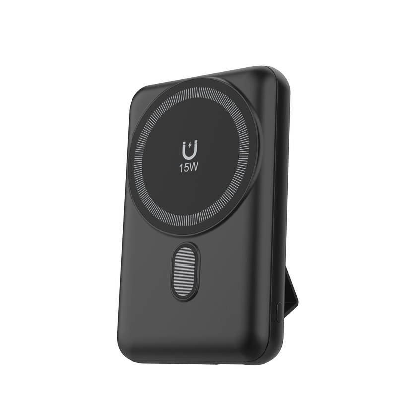 LZEL MagNexus Wave Series 10000mAh MagSafe Mini Power Bank 15w Wireless Fast Charger | Black