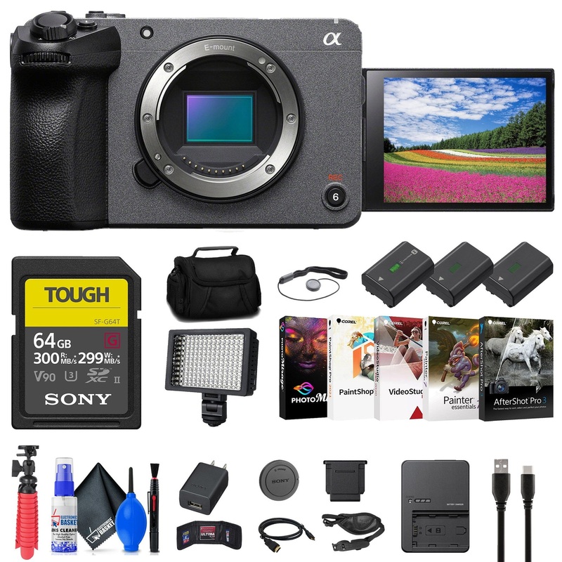 Sony FX30 Digital Cinema Camera + 64GB SF-G Tough Card + Bag + 2 x NP-FZ10 + More