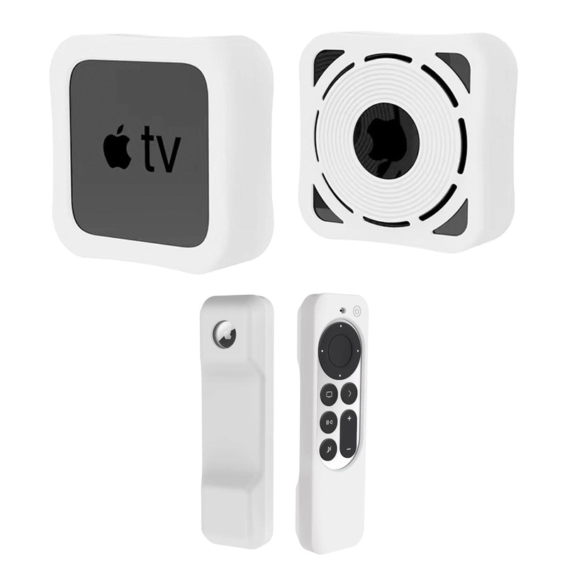 Silicone Case for Apple TV 4K Remote Control & Set-top Box case – White